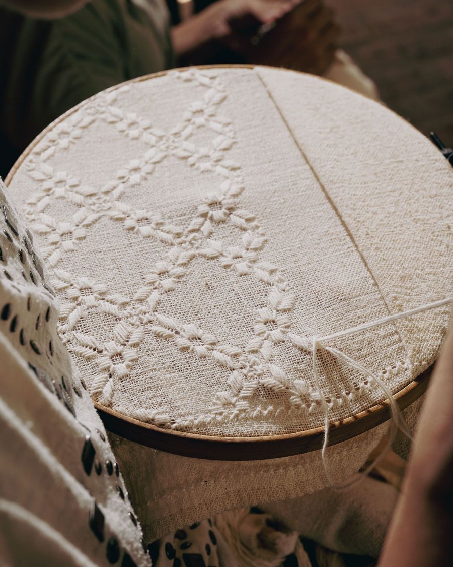 Artesanas textil Paraguay rito del Angelito