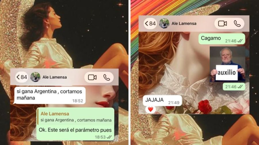 Chats de Celeste Cid y su peluquera