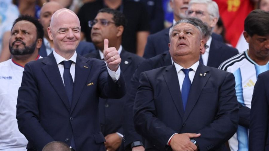 Claudio Tapia y Gianni Intantino en el Mundial 2026