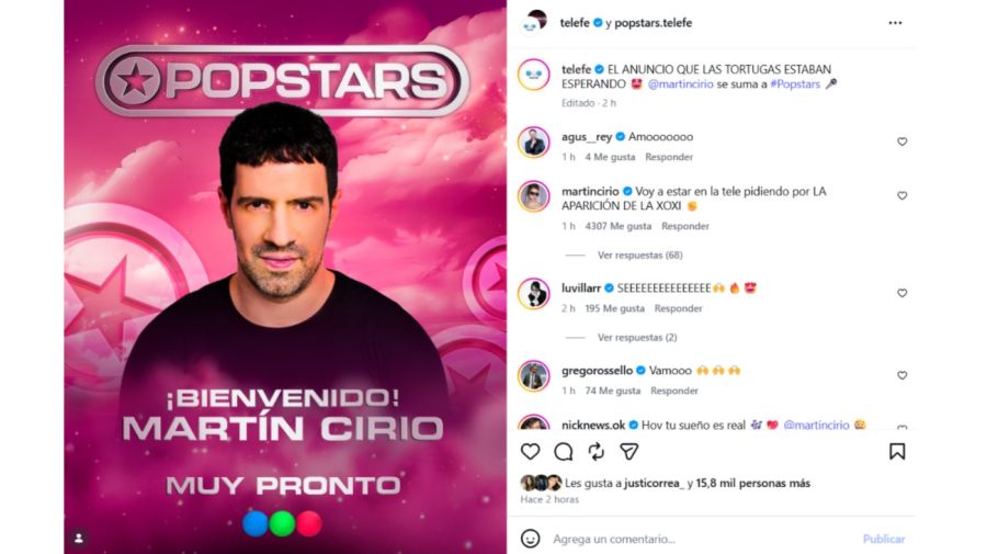 Martín Cirio a Popstars