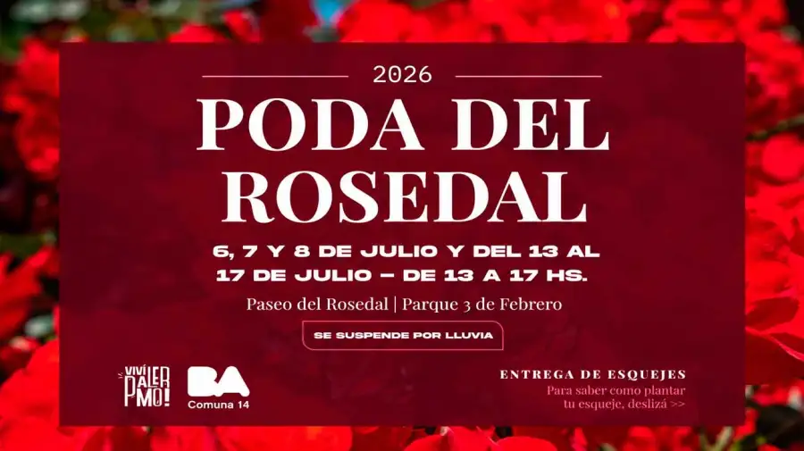 Poda en el Rosedal de Palermo 06072026