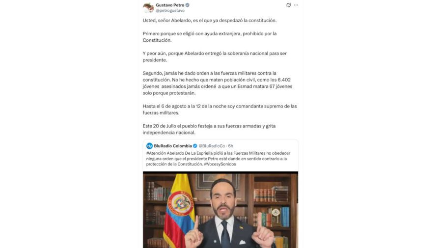 Abelardo de la Espriella y Gustavo Petro 07072026