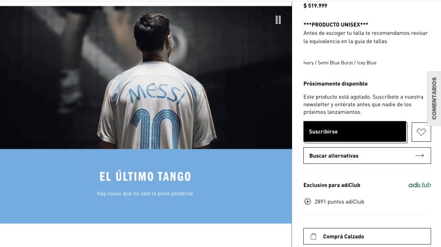 Botines de Messi