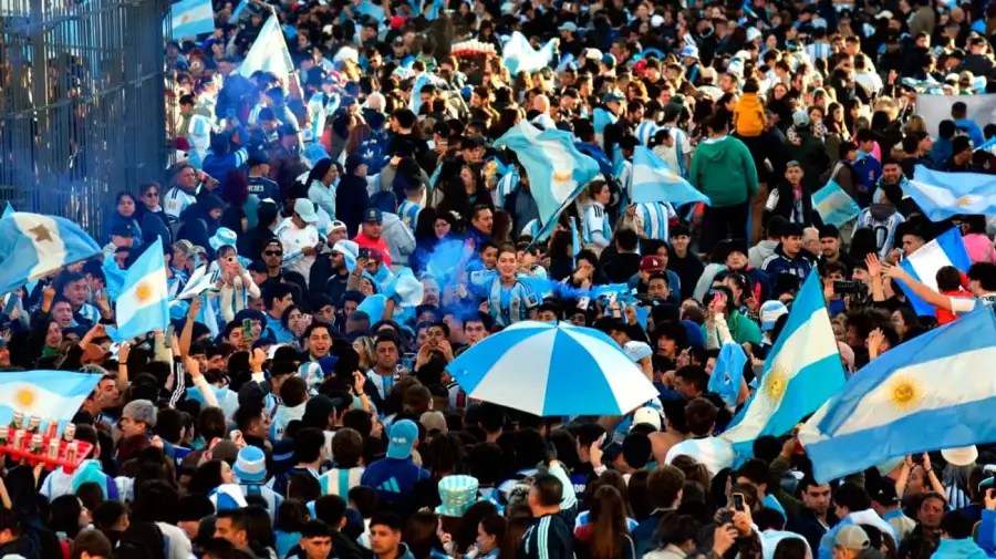 Festejos de Argentina en el Obelisco 07072026