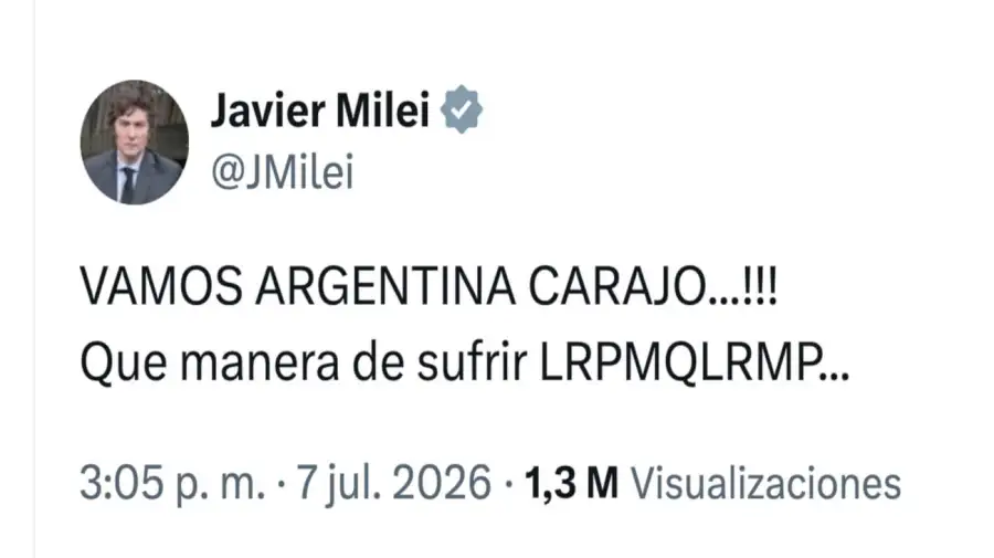 Javier Milei X 07072026