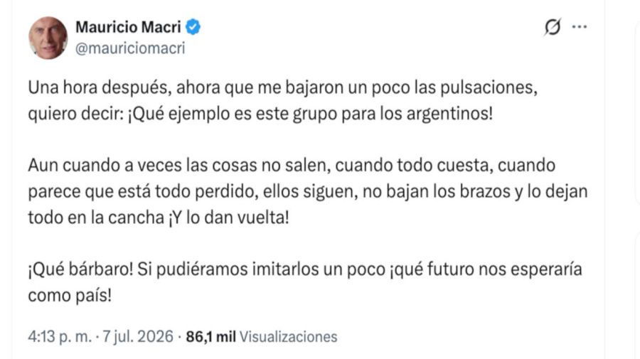 Mauricio Macri X 07072026