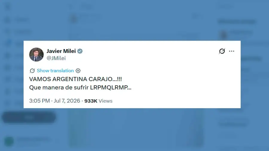 X Javier Milei 07072026