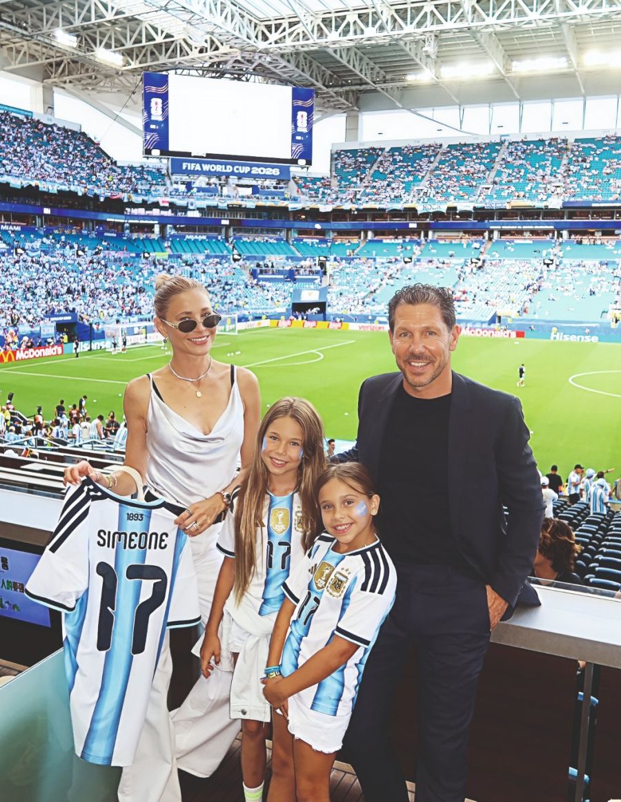 Carla Pereyra y el Cholo Simeone