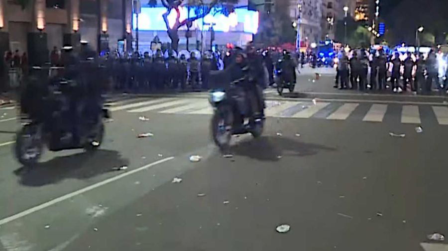 INCIDENTES EN EL OBELISCO TRAS LOS FESTEJOS POR ARGENTINA 07072026