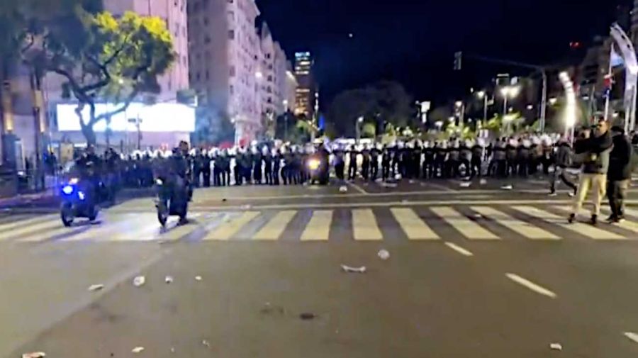 INCIDENTES EN EL OBELISCO TRAS LOS FESTEJOS POR ARGENTINA 07072026