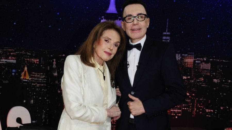 Leonor Benedetto con Marcelo Polino