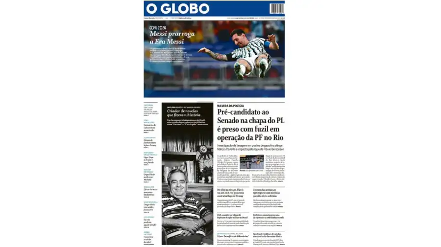Messi en las portadas de los diarios del mundo 08072026