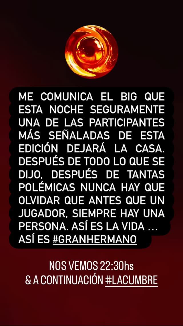 Santiago del Moro confirmó que una participante abandonará Gran Hermano