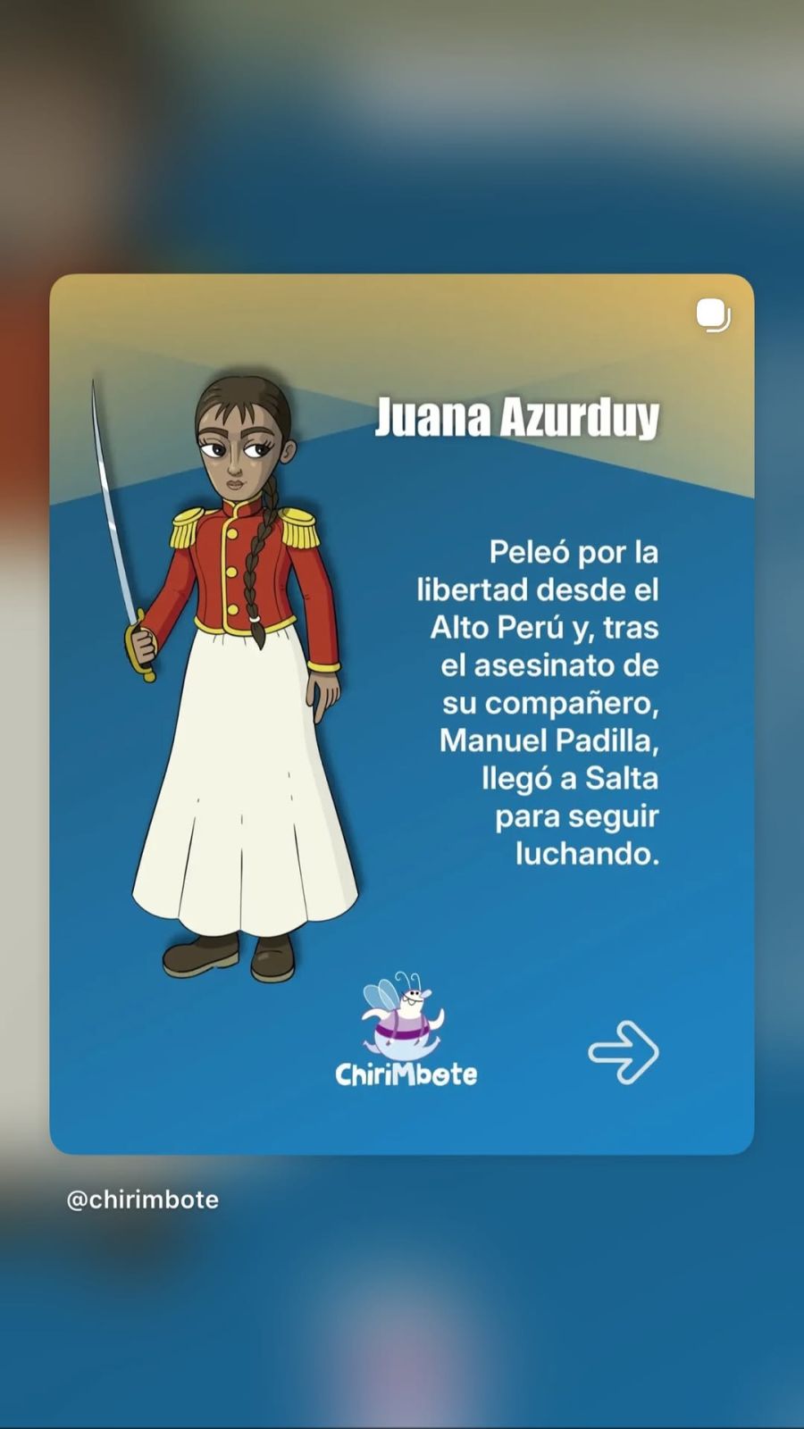 El posteo de Natalia Oreiro sobre Juana Azurduy