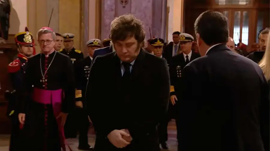 El Presidente Milei participa del Tedeum en la Catedral de Buenos Aires por el 9 de Julio