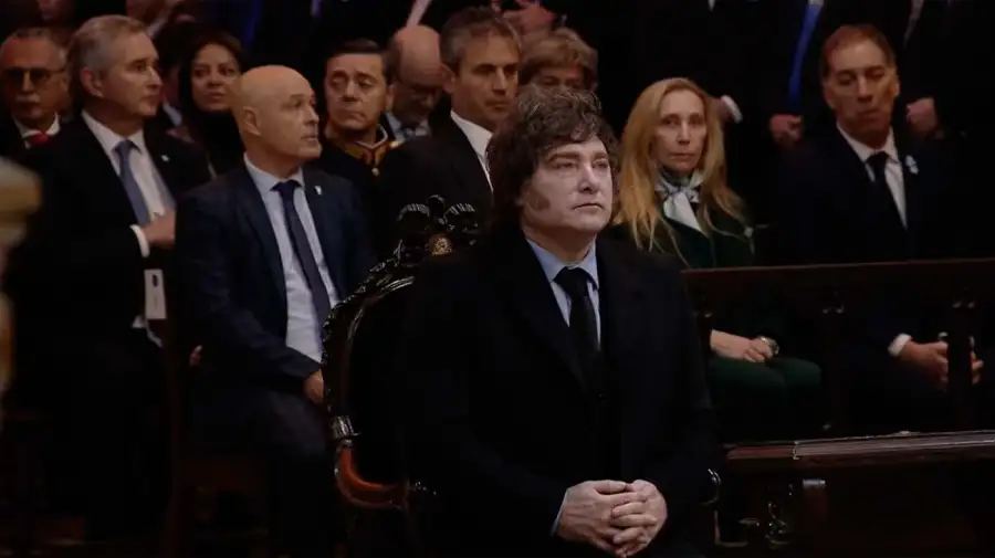 El Presidente Milei participa del Tedeum en la Catedral de Buenos Aires por el 9 de Julio