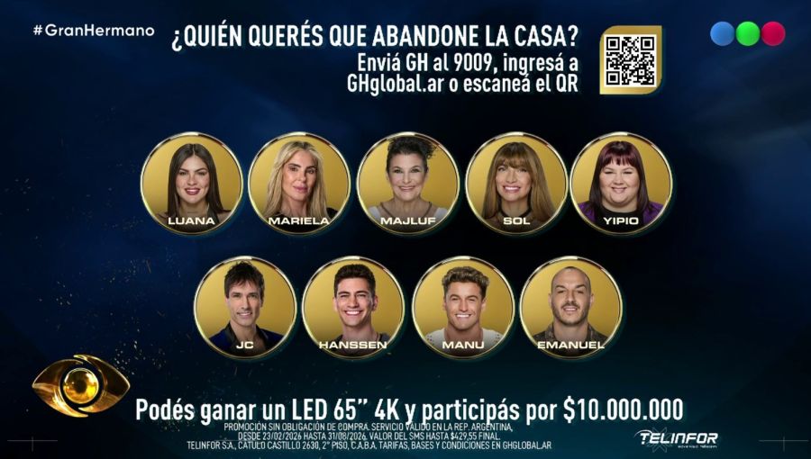Nominados Gran Hermano Generacion Dorada