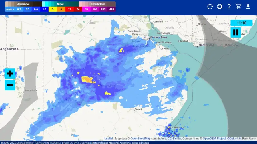 Cambió el pronóstico y las lluvias llegan al AMBA 10072026