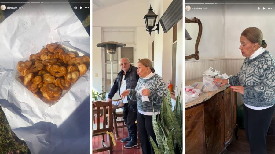 La visita de Clara Darín a sus abuelos maternos
