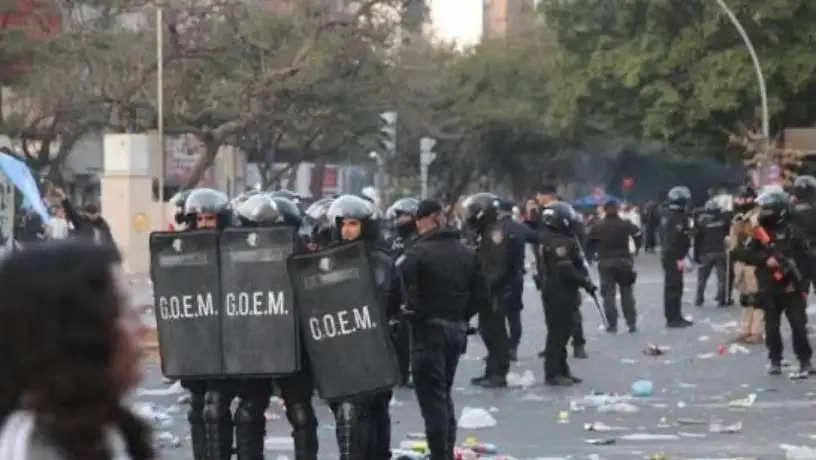Operativo de seguridad para el partido de Argentina vs Suiza