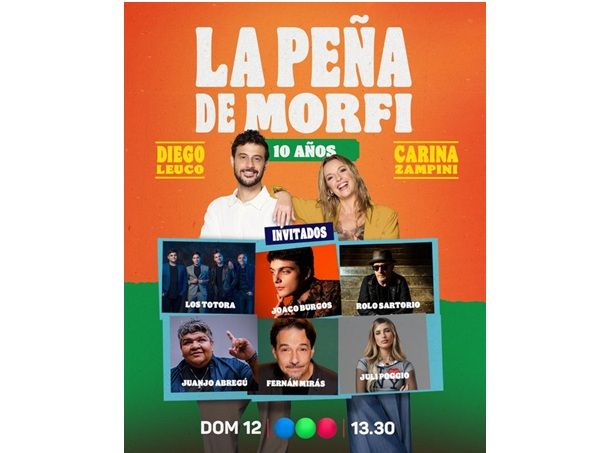 Los invitados de La Peña de Morfi para celebrar sus 10 años
