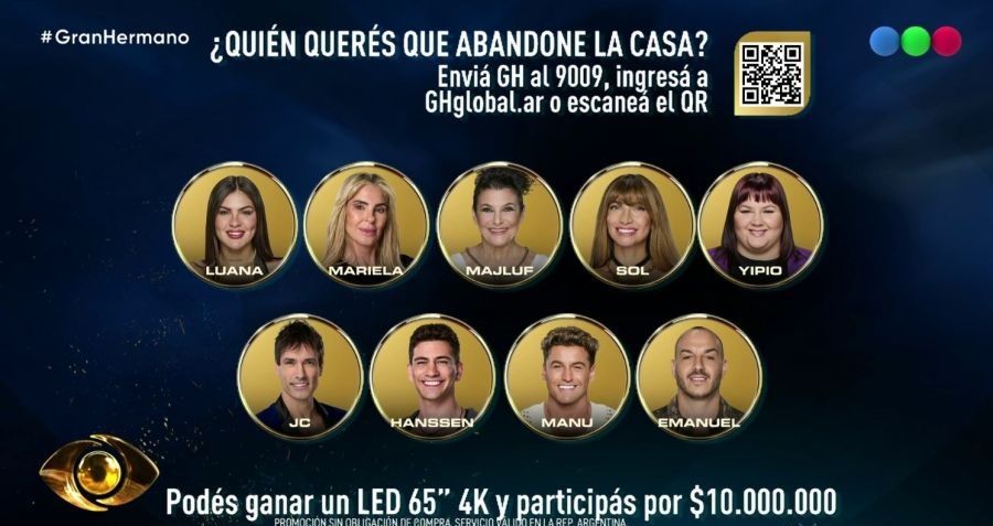 Los nominados para la gala de eliminación del lunes 13 de julio 2
