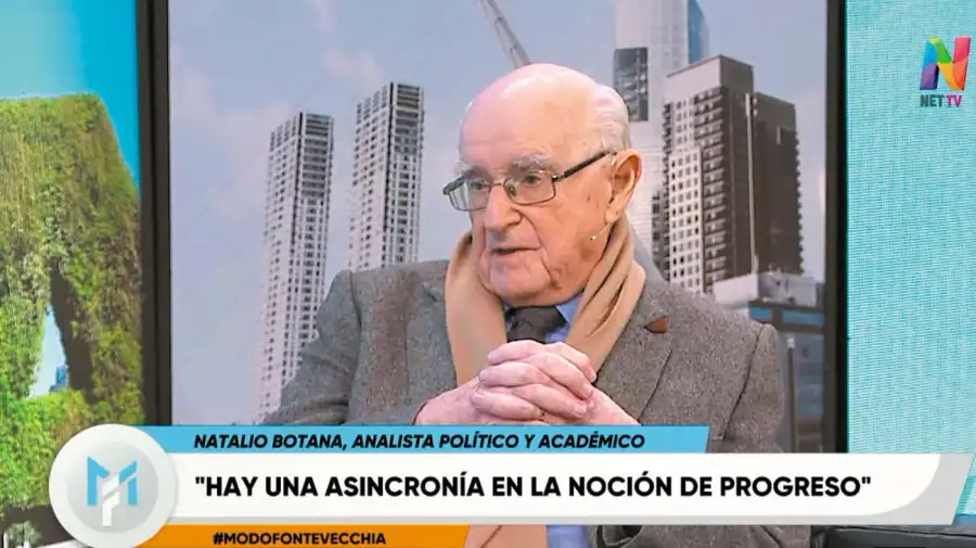 Natalio Botana, con Jorge Fontevecchia.