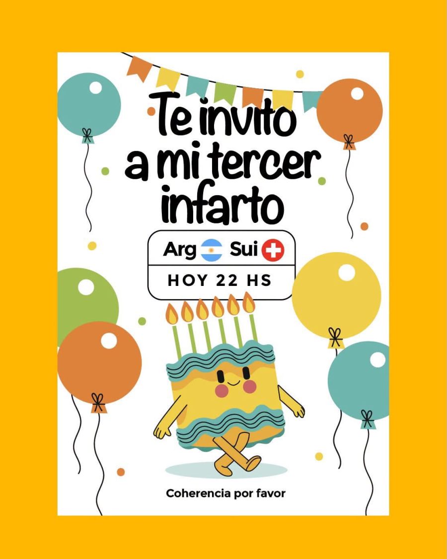 Argentina contra Suiza invitación
