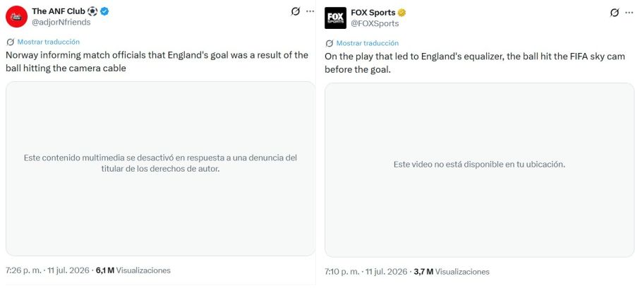 Borran video del polémico empate de Inglaterra ante Noruega