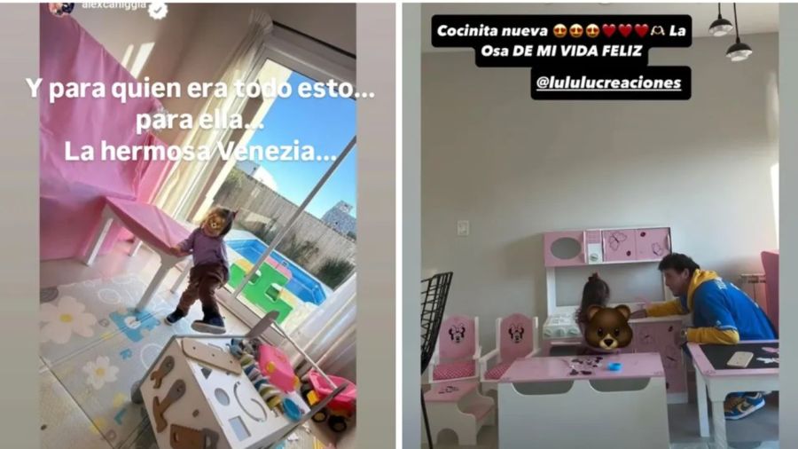 Juegos de Venezia, la hija de Alex Caniggia y Melody Luz