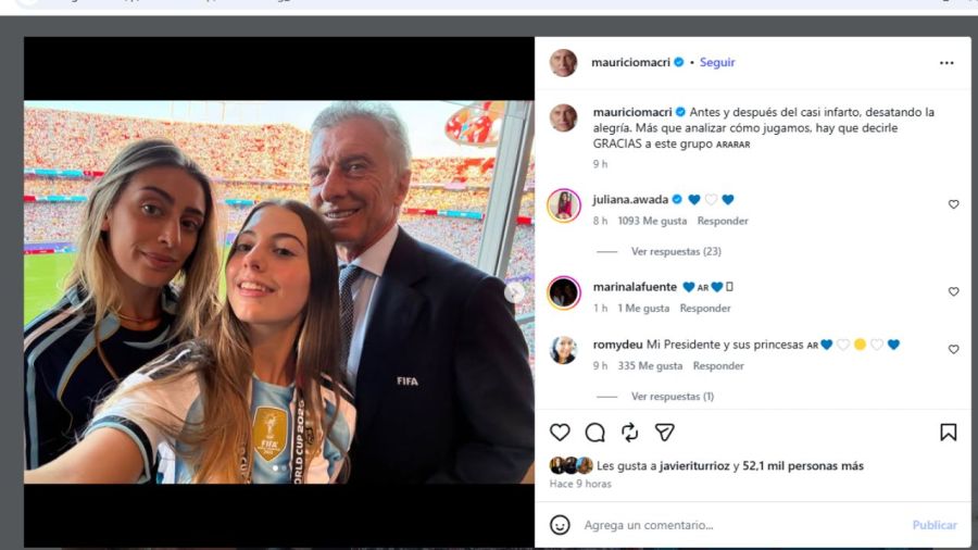 Macri hijas mundial