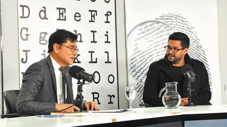 Óscar Martínez, con Jorge Fontevecchia en Periodismo Puro.