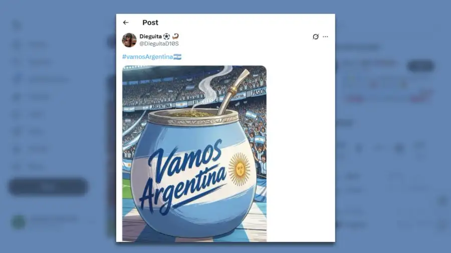 Posteos en X del partido Argentina vs Suiza 11072026