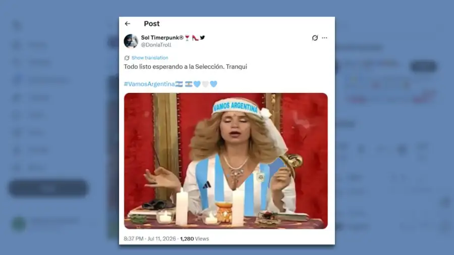 Posteos en X del partido Argentina vs Suiza 11072026