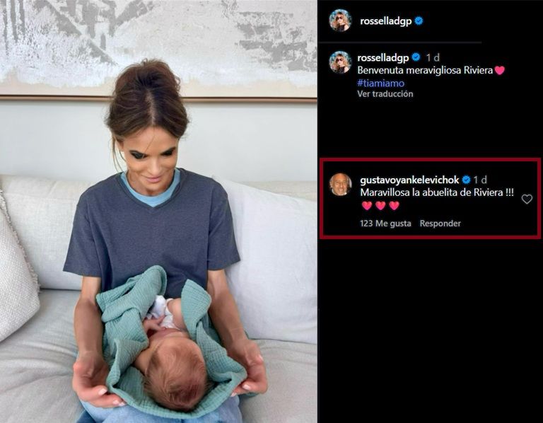 El tierno mensaje de Gustavo Yankelevich a Rossella Della Giovampaola