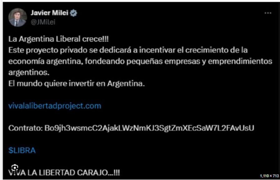 Javier Milei Causa Libra