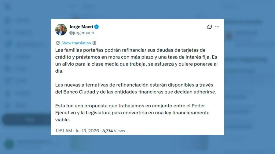 X Jorge Macri 13072026