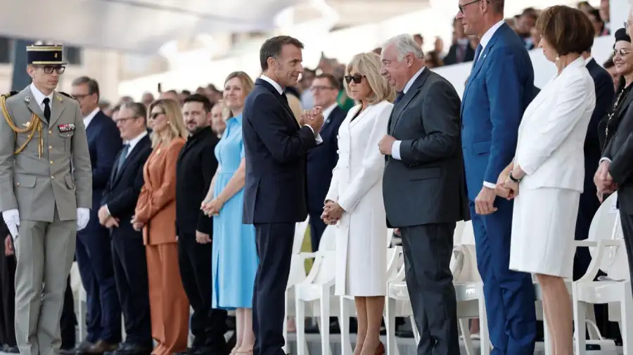Macron en el desfile militar anual del Día de la Bastilla 14072026