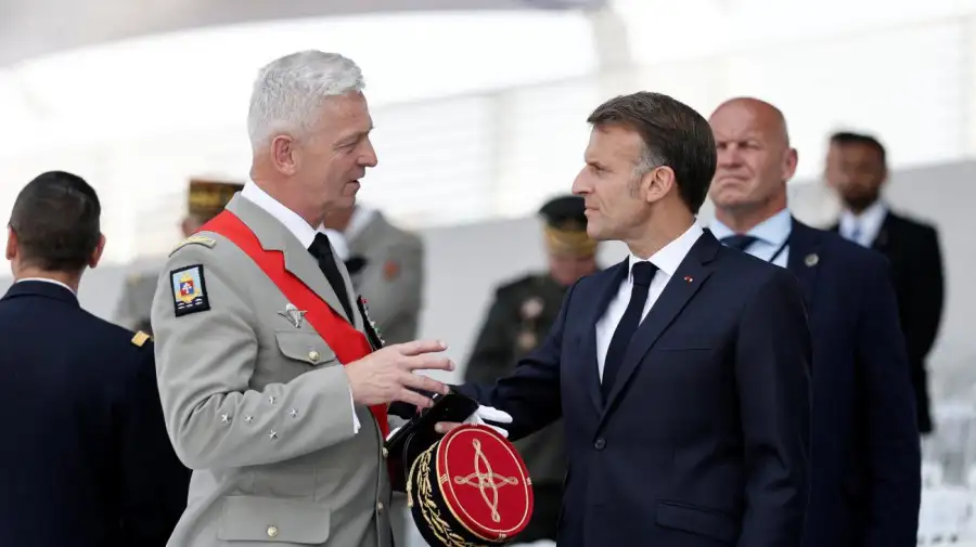 Macron en el desfile militar anual del Día de la Bastilla 14072026