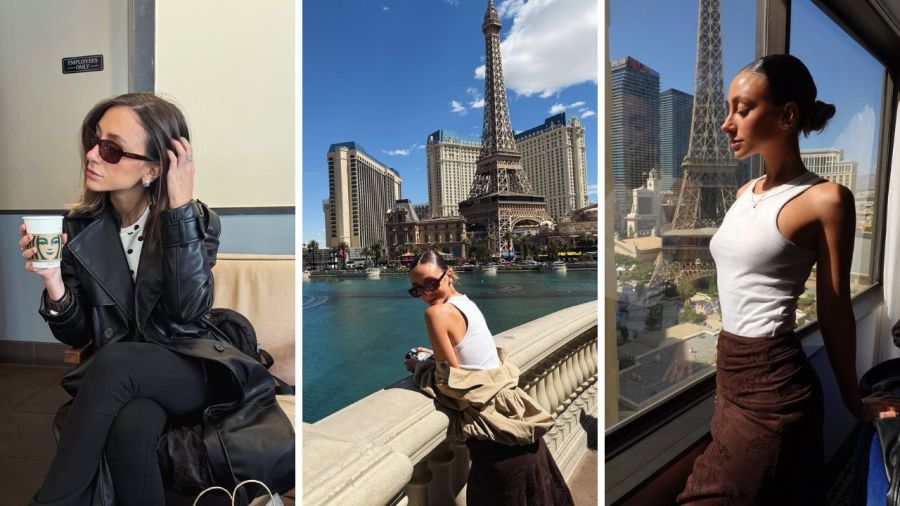El viaje a Las Vegas de Camila Pardo, la novia de Tomás Otero