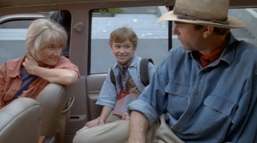 Laura Dern, Joseph Mazzello y Sam Neill