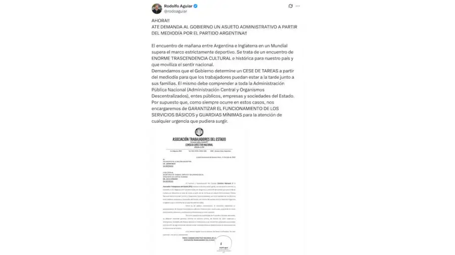 Rodolfo Aguiar ATE 14072026