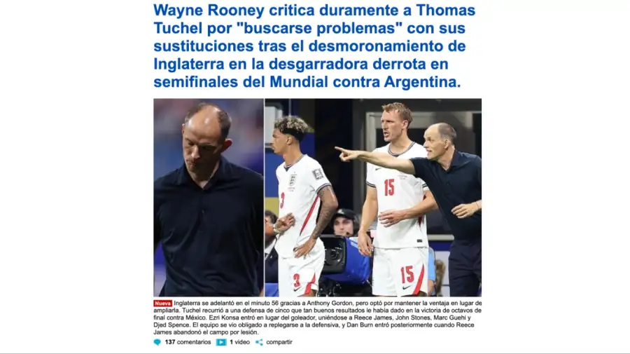 Críticas en la prensa británica