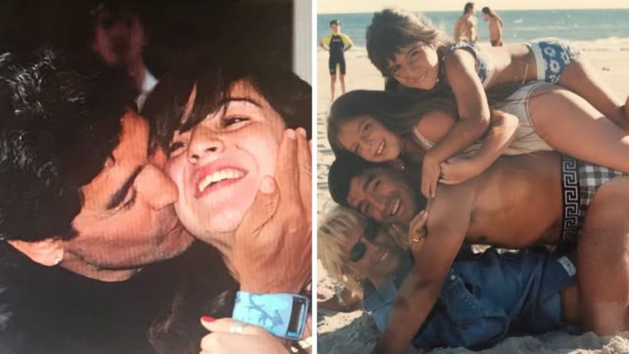 Las emotivas fotos que compartió Gianinna Maradona con Diego antes del duelo de Argentina contra Inglaterra