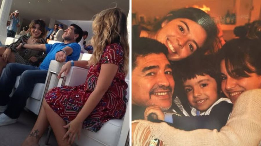 Las emotivas fotos que compartió Gianinna Maradona con Diego antes del duelo de Argentina contra Inglaterra