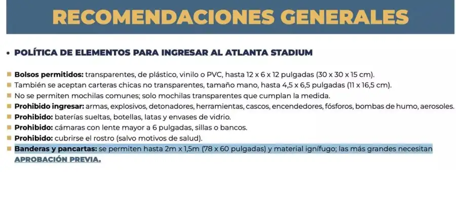 recomendaciones mercedes benz stadium 15072026
