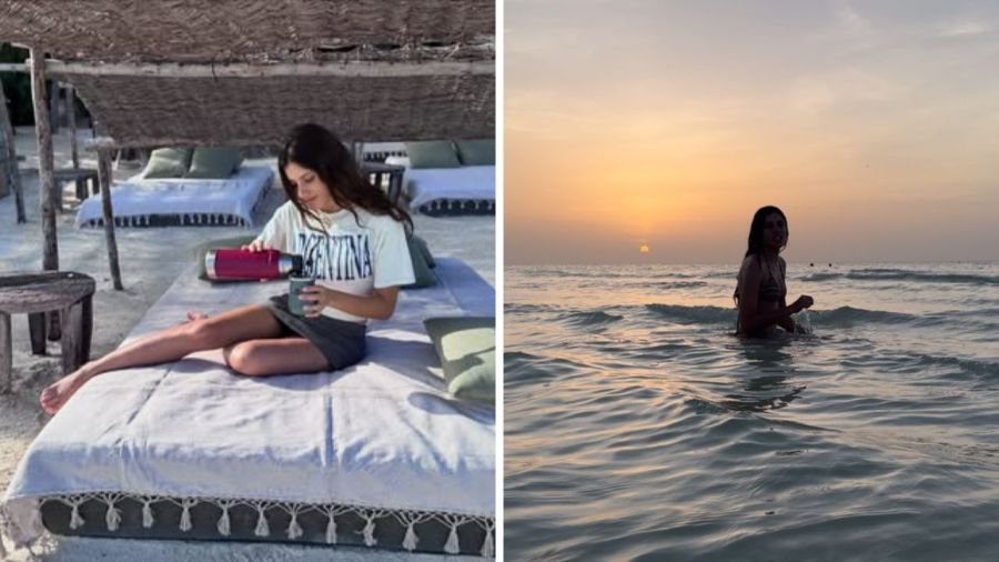 Vacaciones de Leonardo Sbaraglia y su novia Rebeca Ricosta
