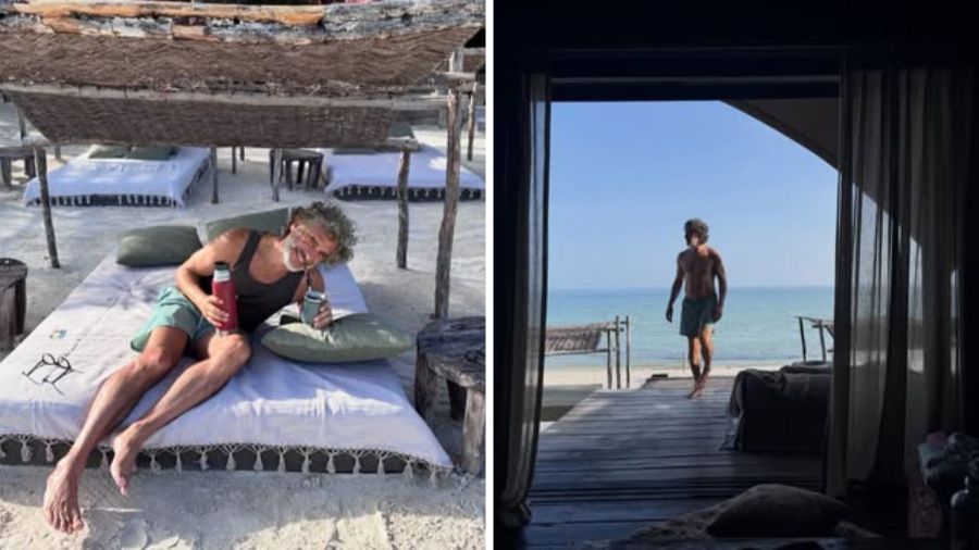 Vacaciones de Leonardo Sbaraglia y su novia Rebeca Ricosta