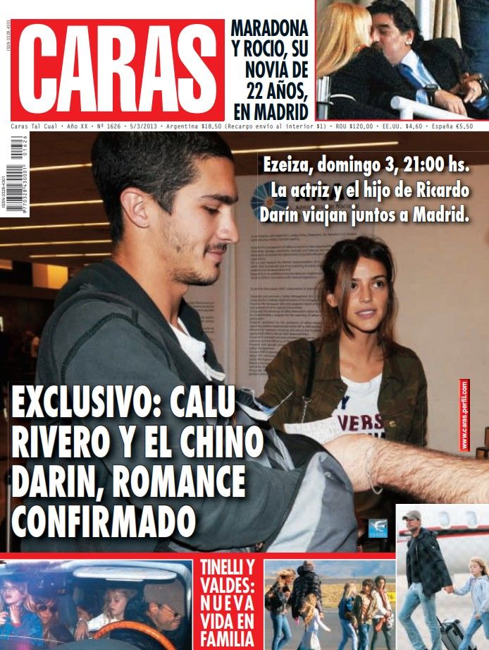 Chino Darín y Calu Rivero en CARAS