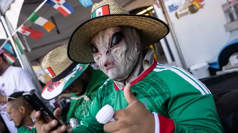 El color de las hinchadas del Mundial.